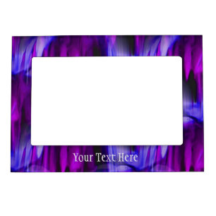 Abstract Shades Of Purple Magnetic Frame