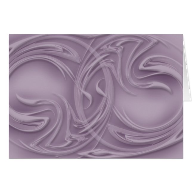 Abstract Shadow Curls Over Purple Blank Inside Cards (Front Horizontal)