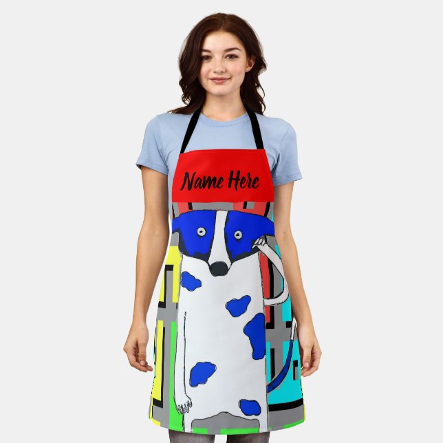 Abstract Shape, add text, Apron (Worn)