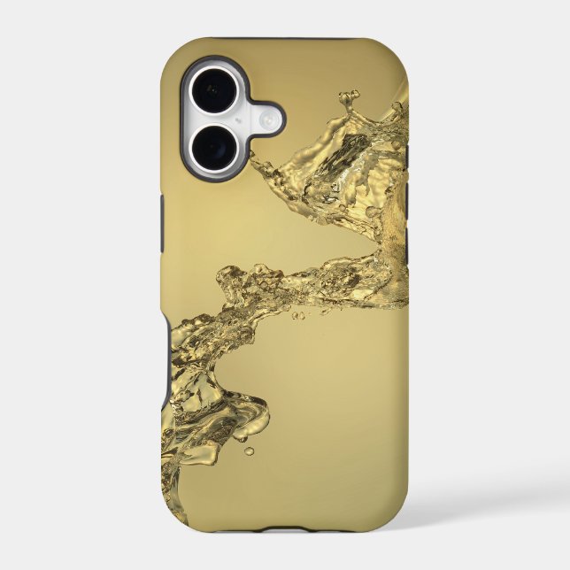 Abstract Shape Formed by Splashing Water Iphone Case (Back)