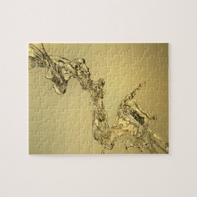 Abstract Shape Formed by Splashing Water Jigsaw Puzzle (Horizontal)