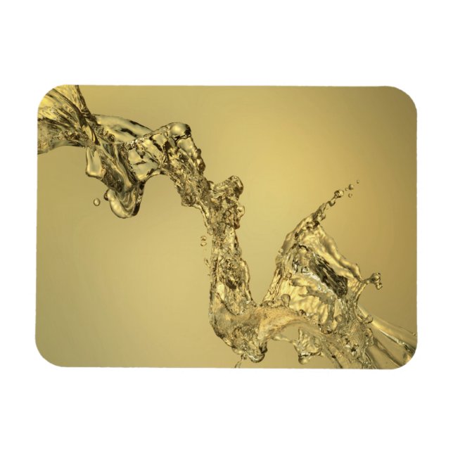 Abstract Shape Formed by Splashing Water Magnet (Horizontal)