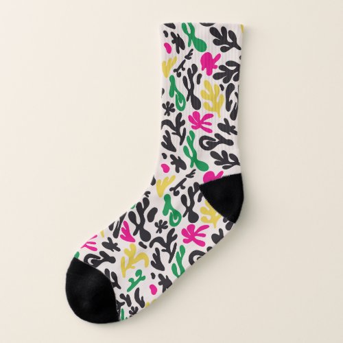 Abstract shape seamless pattern illustration  socks