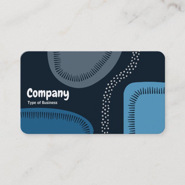 Abstract Shapes 02a Business Card (Front)
