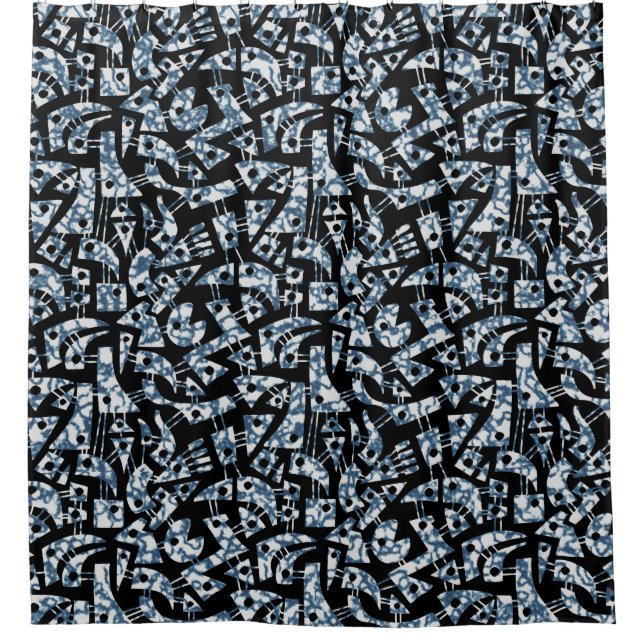 Abstract Shapes 180318 - Cloud Shower Curtain (Front)