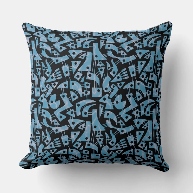 Abstract Shapes 180318 - Swimming Pool Throw Pillow (Front)