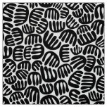 Abstract Shapes 301122 - Black on White Fabric