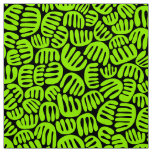 Abstract Shapes 301122 - Chartreuse on Black Fabric