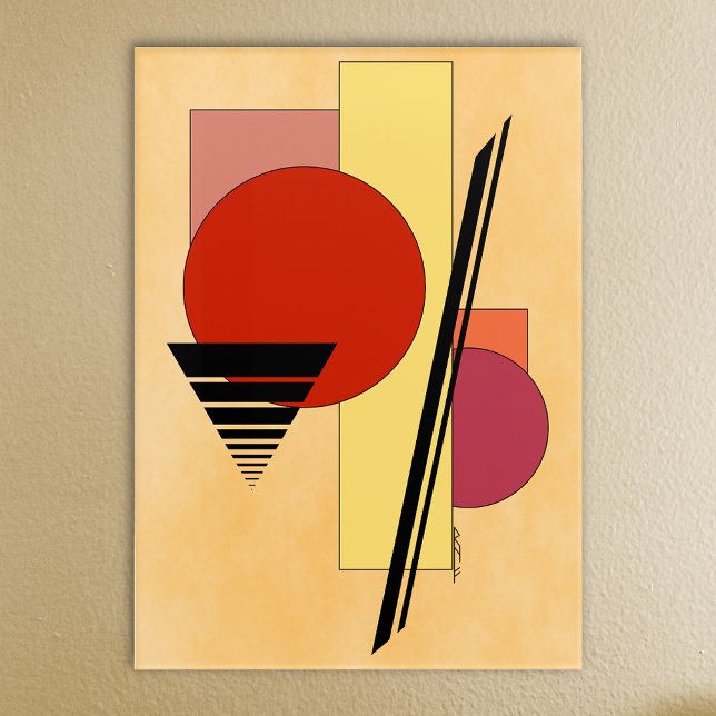 Abstract Shapes Acrylic Print (Abstract Shapes Acrylic Print on Wall)