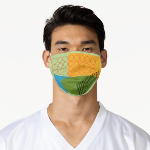 Abstract Shapes  Adult Cloth Face Mask