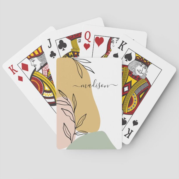 Shape Shapes Playing Cards | Zazzle
