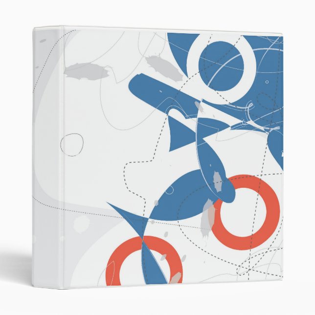 Abstract Shapes Art Binder (Front/Spine)