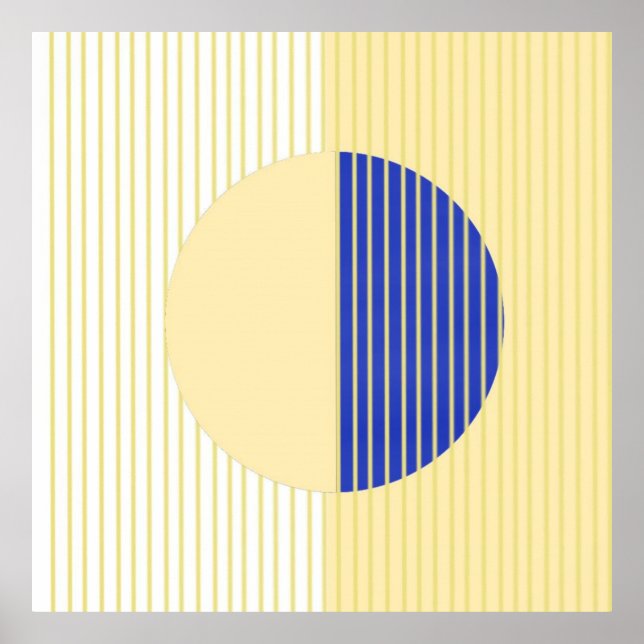 abstract shapes art poster (Front)