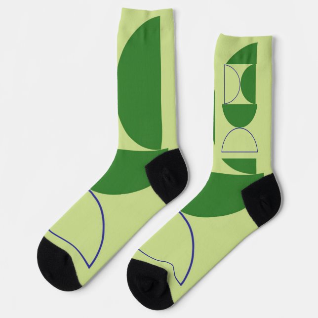 abstract shapes art socks (Left)