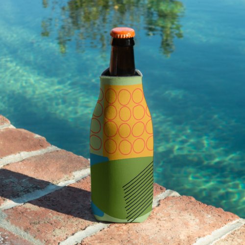 Abstract Shapes  Bottle Cooler