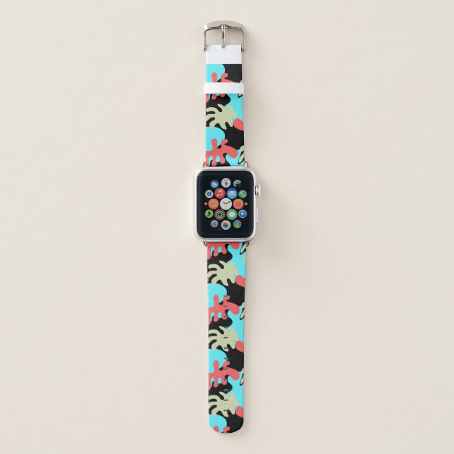 Abstract Shapes Choose your Color A Watch Band (Front)