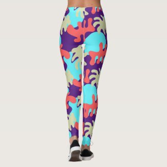 Abstract Shapes Choose your Color Yoga Leggings