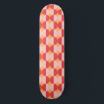 Abstract shapes colourful pattern   skateboard<br><div class="desc">Abstract modern retro vintage geometric shapes pattern with sun yellow,  pink and red colours</div>