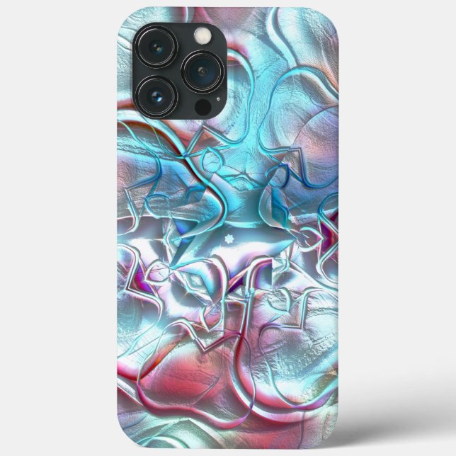 Abstract shapes in glass overlaid on sandy texture Case-Mate iPhone case (Back)