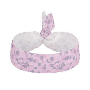 Abstract Shapes in Pink Purple Hair Ties