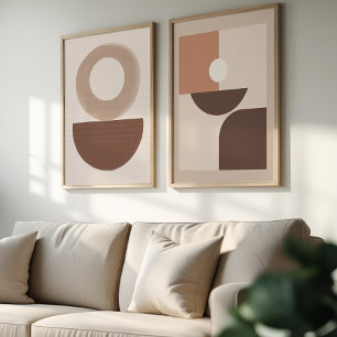 Abstract Shapes – Japandi Poster Set – Wall Art
