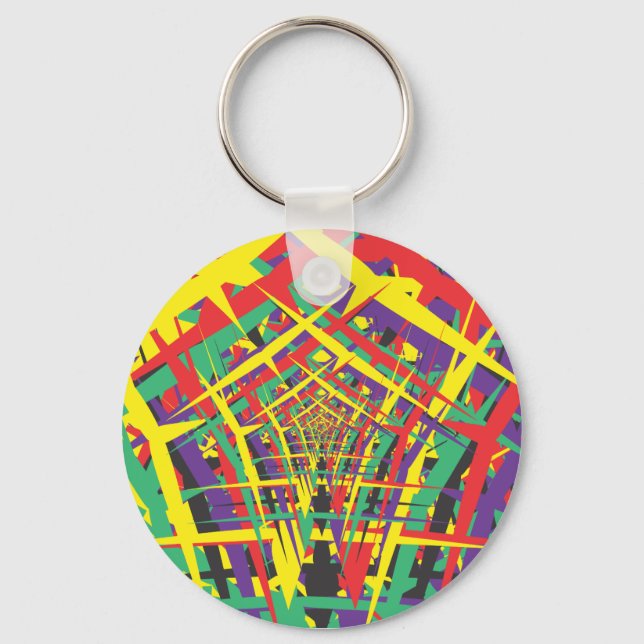 Abstract shapes keychain (Front)