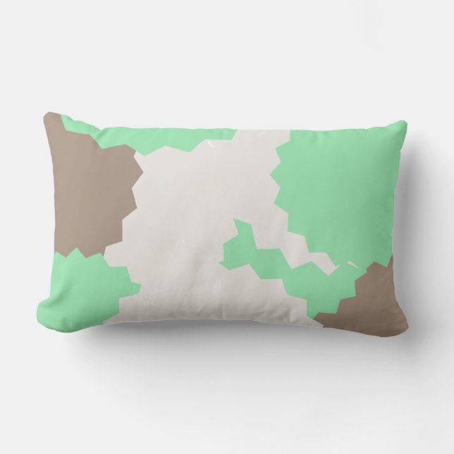 Abstract  shapes lumbar pillow (Front)