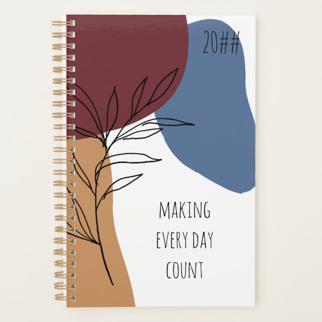 Abstract Shapes Making Every Day Count Planner (Front)
