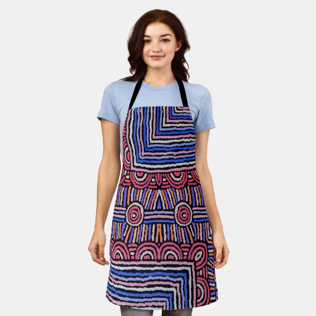 Abstract Shapes, Matisse Style, add text, Apron (Worn)