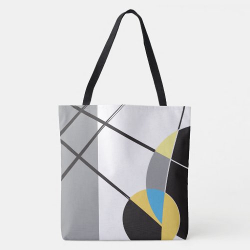 Abstract Shapes Modern Designer Tote Bag