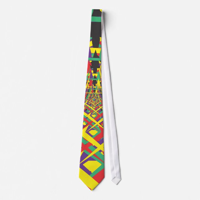 Abstract shapes neck tie (Front)