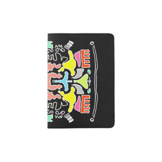 abstract shapes passport holder