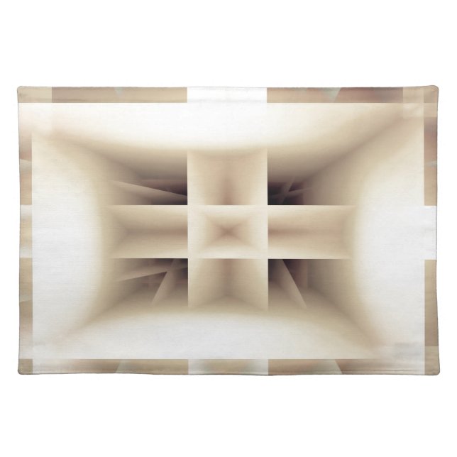 Abstract shapes pattern cloth placemat (Front)