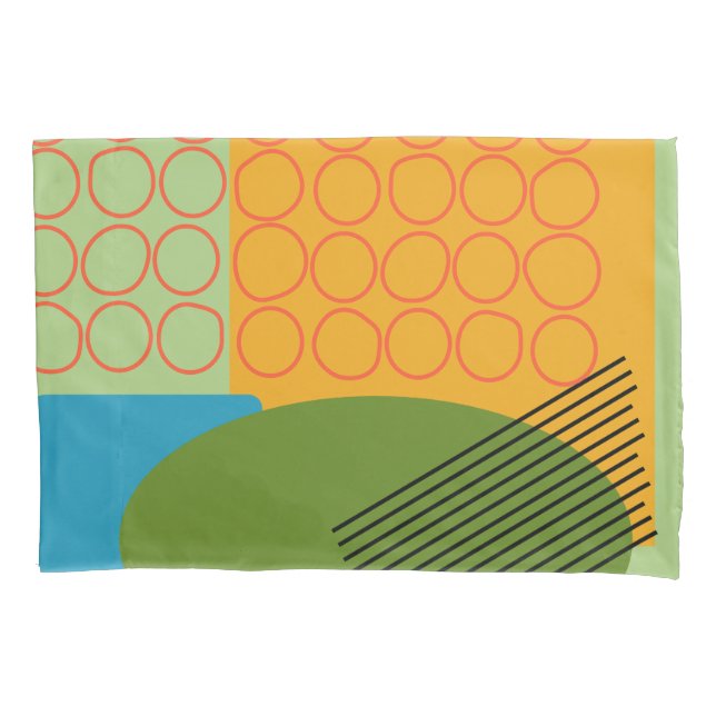Abstract Shapes  Pillow Case (Front)