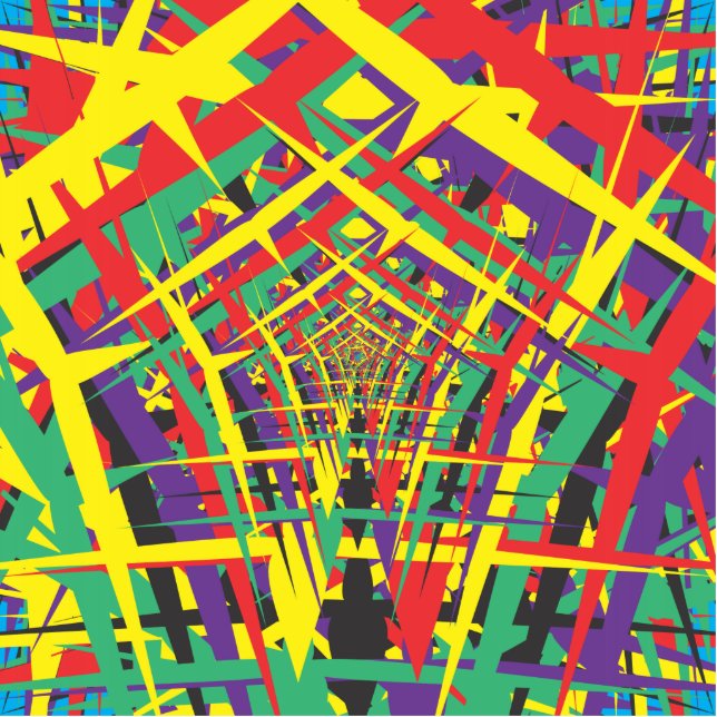 Abstract shapes statuette (Front)