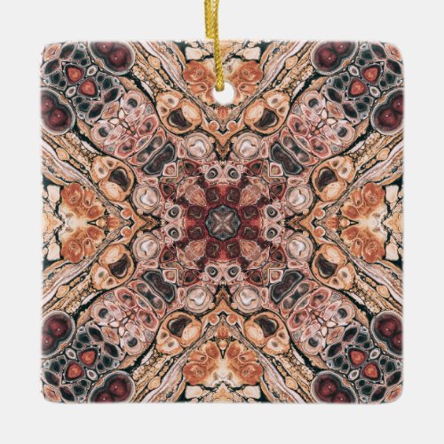 Abstract Shapes Symmetry Ceramic Ornament