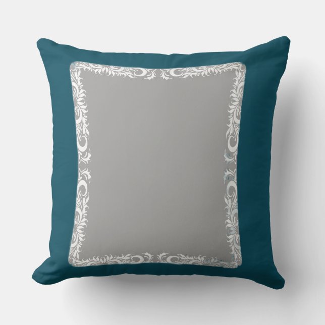Abstract Shapes Throw Pillow (Front)