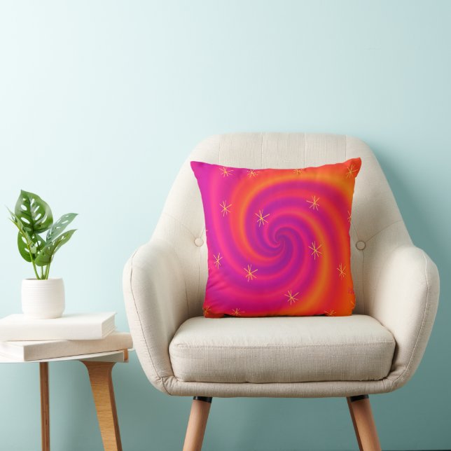 Abstract Shapes Throw Pillow  (Chair)