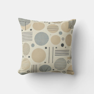 Abstract Shapes Throw Pillow