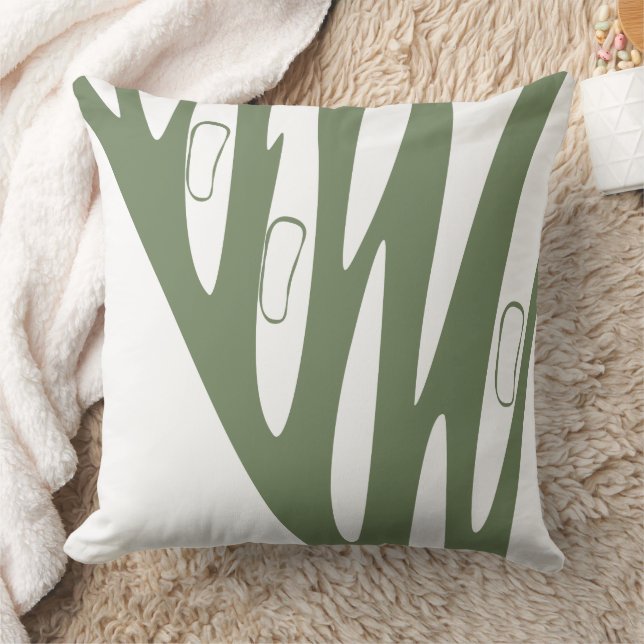 Abstract Shapes Throw Pillow (Blanket)