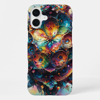 Abstract Shapes with Vibrant Gradients iPhone 16 Plus Case