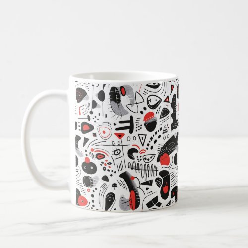 Abstract Shapescape Pattern Coffee Mug