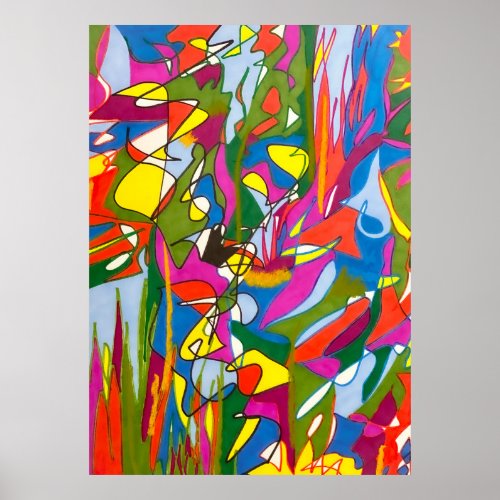 Abstract Sharpie Art Jazz Feature Poster