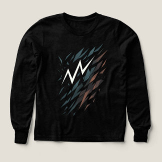 Abstract Shattered Lightning Graphic T-Shirt Tri-Blend Shirts
