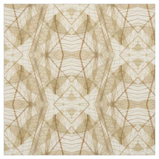 Abstract Sheer Cream Beige Pattern Fabric