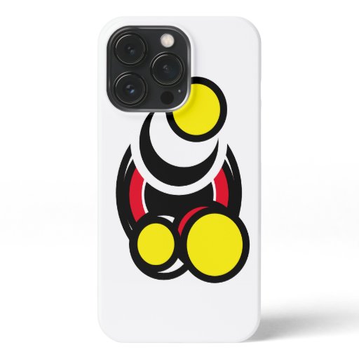 Abstract shell circles iPhone 13 pro case