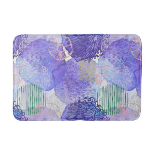 Abstract Shells & Sand Dollars Bath Mat