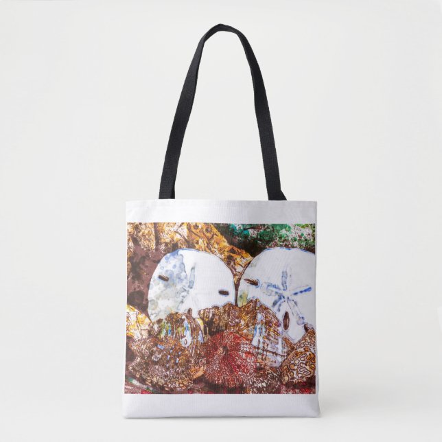 Abstract shells tote bag (Front)