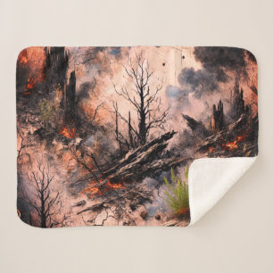 Abstract Sherpa Blanket for Cozy Living