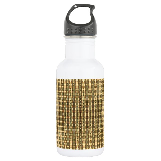 Abstract Shimmer Stainless Steel Water Bottle (Front)
